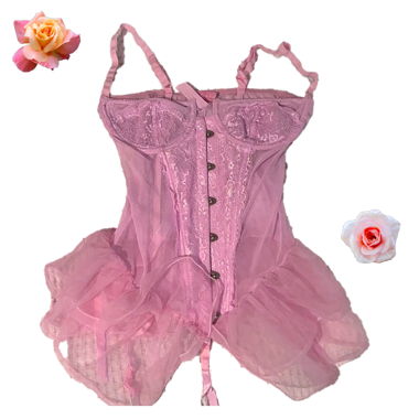 Grand Entrance Lace Corset Set (Sugar Thrillz)