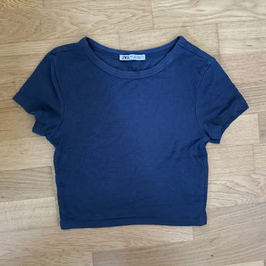 Blue Zara Crop Top