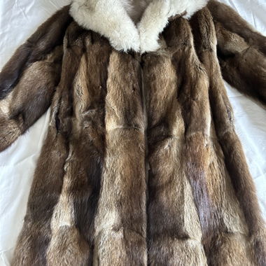 Real fur coat