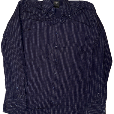 Blue Pierre Cardin shirt with polka dots