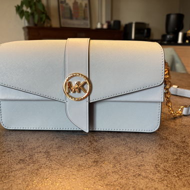 Michael Kors light blue crossbody bag