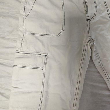 Cargo Hosen weiss- schwarz bershka jeans