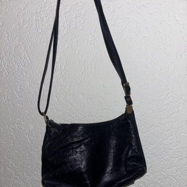Marine leather shoulder bag 