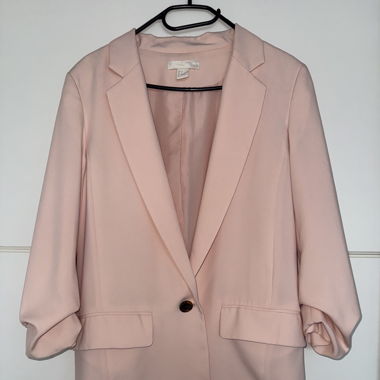 Veste blazer rose pâle
