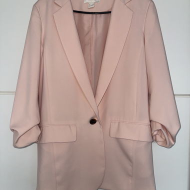 Veste blazer rose pâle
