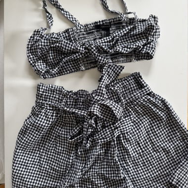 Set due pezzi a quadretti vichy