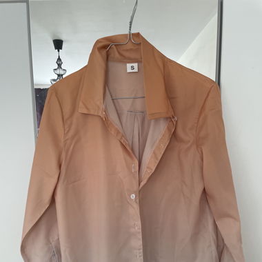 Chemise dégradée orange-beige 