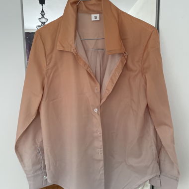 Chemise dégradée orange-beige 