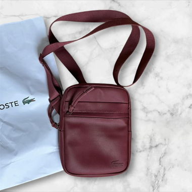 Borsa a tracolla Lacoste bordeaux