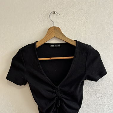 Black crop top