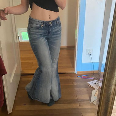 Blue Flared Jeans