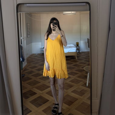 Yellow dress, Kleid