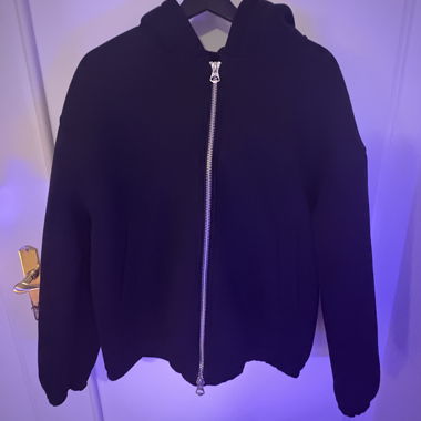 Hoodie zippé Weekday noir