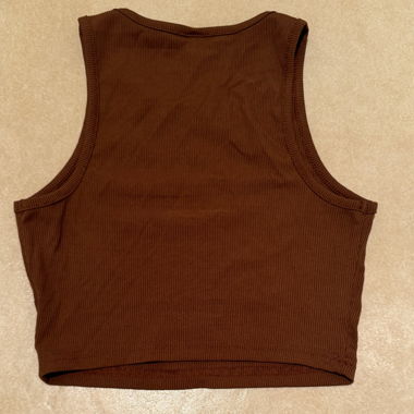 Braunes Crop Top
