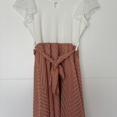 Kinderkleid weiss-rosa