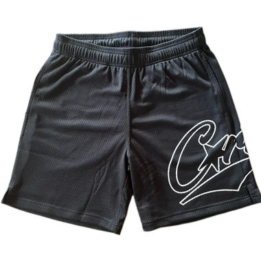 Corteiz Y2K/Schwarze Basketballshorts