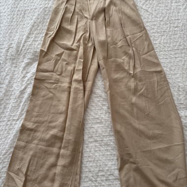 Pantaloni SNDYS beige a gamba larga