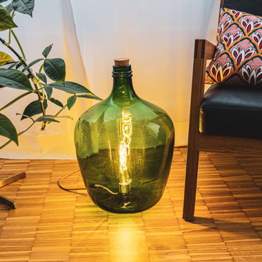 Flaschenlampe Stehleuchte Bodenlampe Flaschenlicht