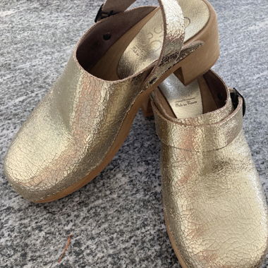Zoccoli in pelle con suola flessibile T37 marca Bosabo