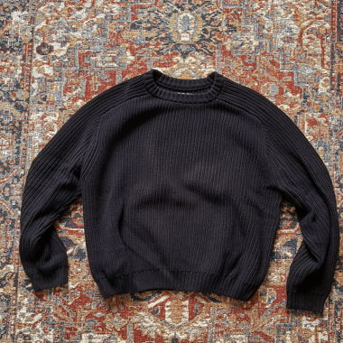 Pull en maille noire Ronning