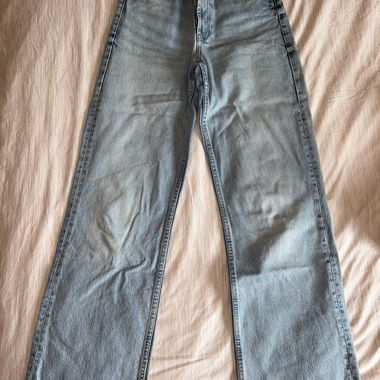 jeans large taille haute