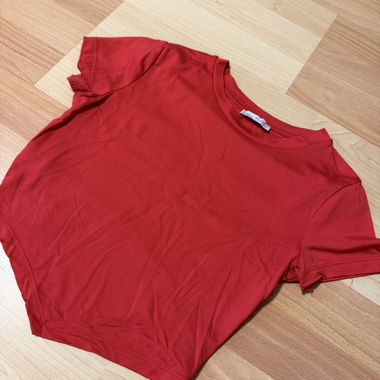 Red Short Sleeve Top