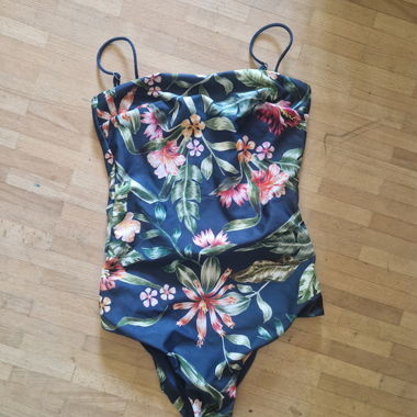 Floral one-piece swimsuit