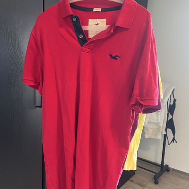 Maglietta Polo Hollister Rossa Tagl. L