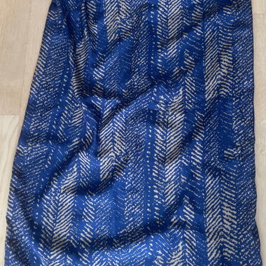 Blue patterned dress