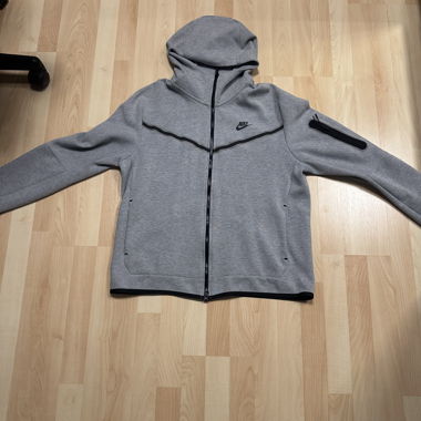 Felpa con cappuccio Nike Tech grigia L
