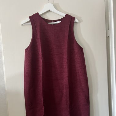 Burgundy dress &other stories 