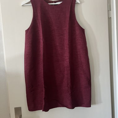 Burgundy dress &other stories 