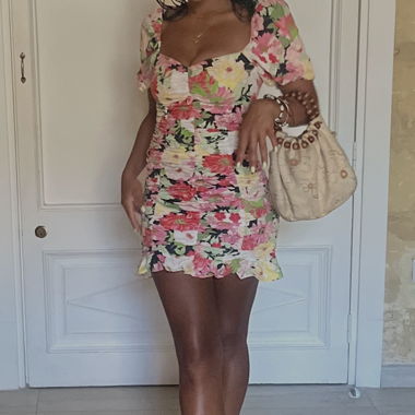 Zara Sommer Florales Minikleid XS/S