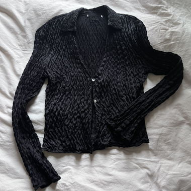Silky black blouse 