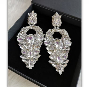 Orecchini Statement Grandi con Strass
