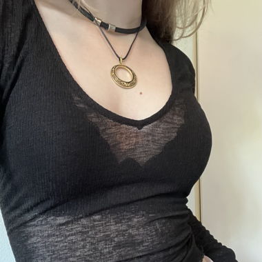 Zara sheer black longsleeve 