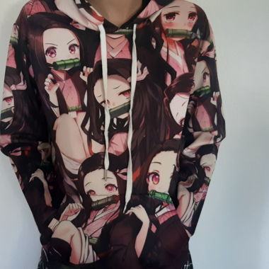 Anime-Kapuzen-Sweatshirt Nezuko 12 Jahre