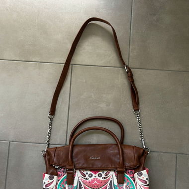Sac à main Desigual marron à motifs