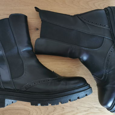 Black Marco Tozzi Leather Boots