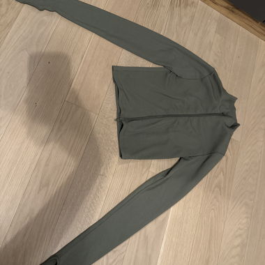 Haut zippé vert olive