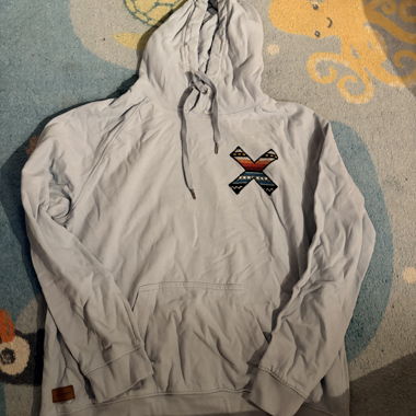 Hoodie mit Kapuze grau blue banana