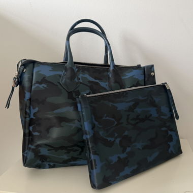 Camouflage Handtasche mit Etui