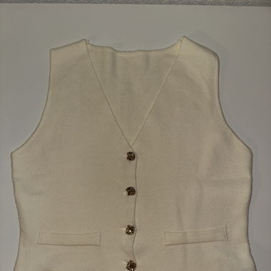 DAMENWESTE - beige mit goldenen Details 