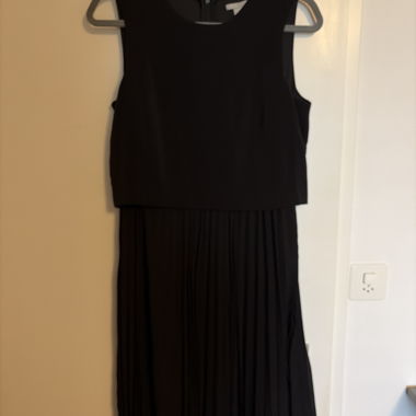 Black Pleated Dress