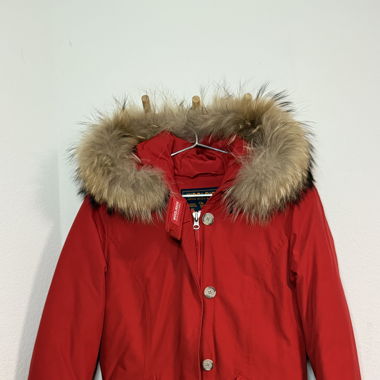 Woolrich Parka Rot für Damen - Klassiker mit Fell!