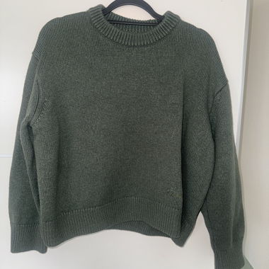 Ronning green knit sweater