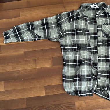 oversized flannel Hemd