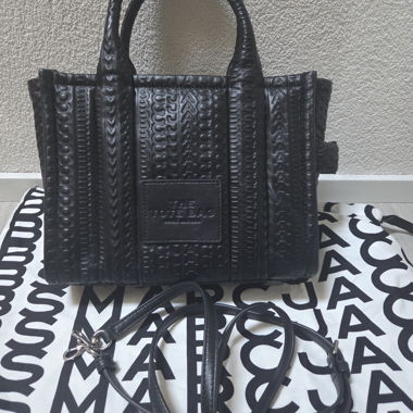Marc Jacobs Small Monogram Leather Tote Bag