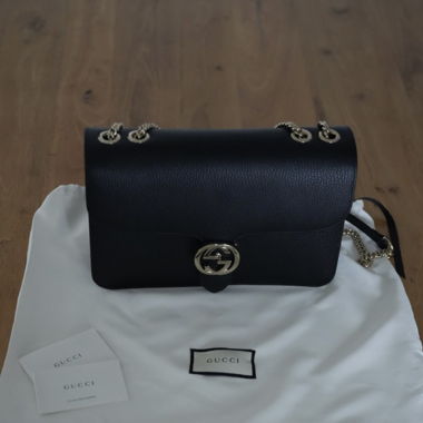 Gucci Interlocking G Umhängetasche Leder