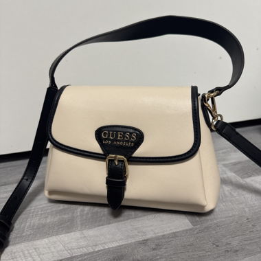 Sac à main Guess crème-noir